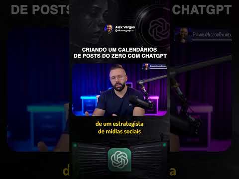 Criando um calendário de posts do zero com ChatGPT